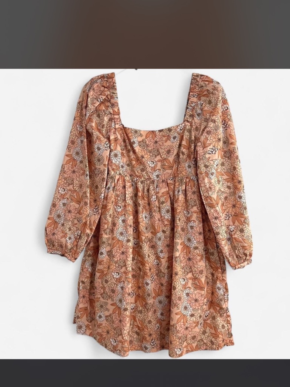 J.Crew Squareneck 100% Cotton Poplin Dress in the Zinnia Floral Print - Picture 4 of 12